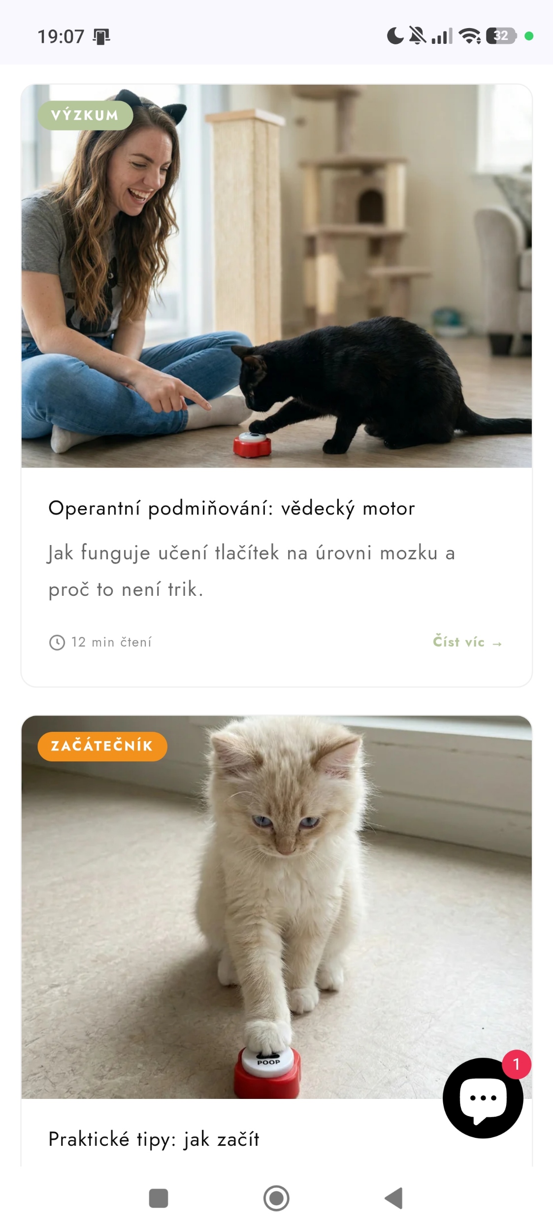Detail produktu na mobilu